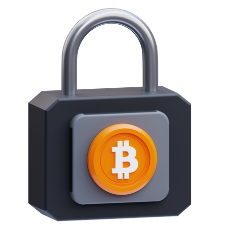 Bitcoin Security  3D Icon