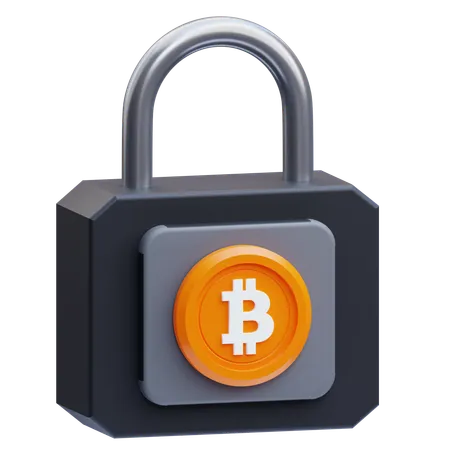 Bitcoin Security  3D Icon