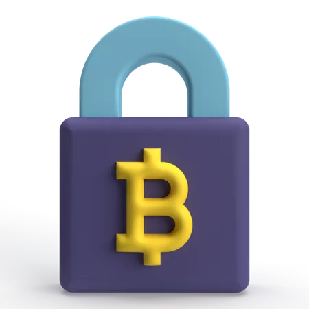 Bitcoin Security  3D Icon