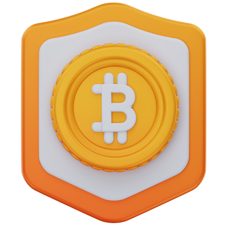 Bitcoin Security  3D Icon