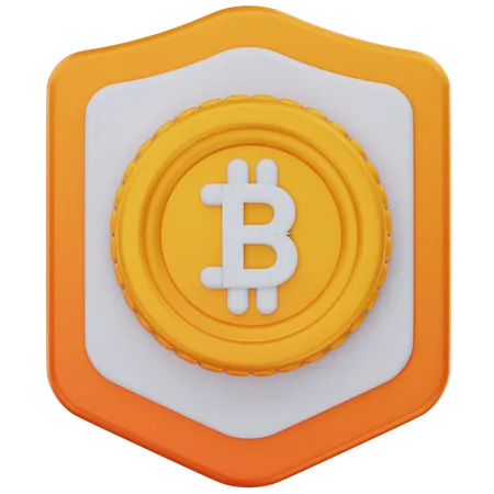Bitcoin Security  3D Icon
