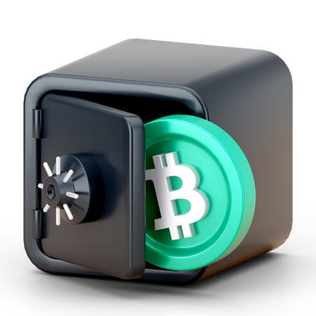 Bitcoin Security  3D Icon