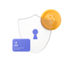 bitcoin security emoji 3d