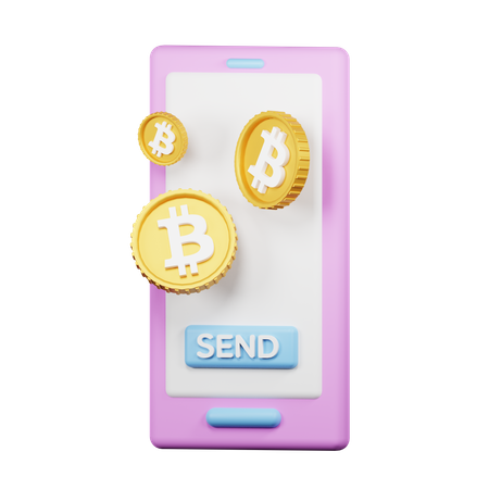 Bitcoin Selling  3D Icon