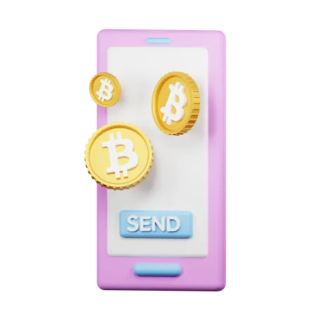 Bitcoin Selling  3D Icon