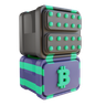 3d blockchain database logo