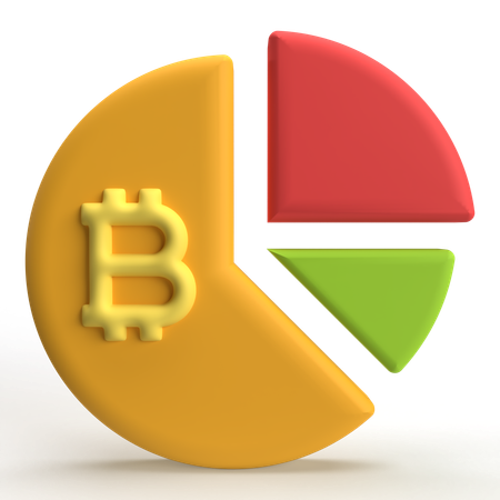 Bitcoin Share  3D Icon
