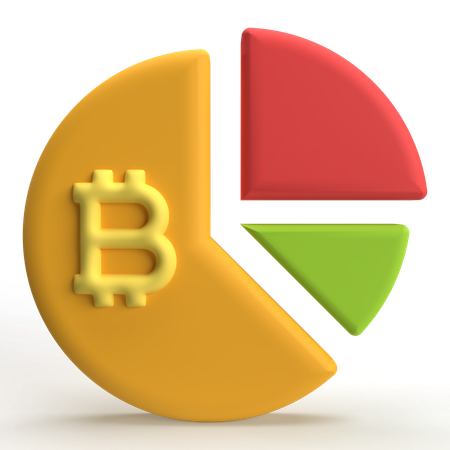 Bitcoin Share  3D Icon