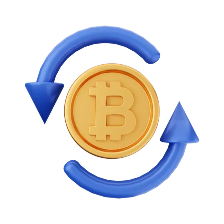 Bitcoin Share 3D Icon
