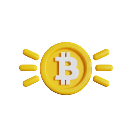 Bitcoin Shine  3D Icon