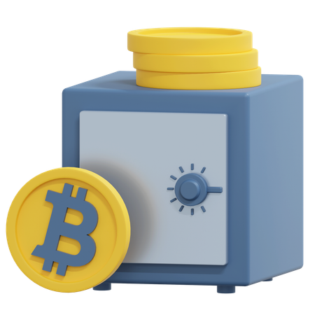 Bitcoin-Sicherheit  3D Icon