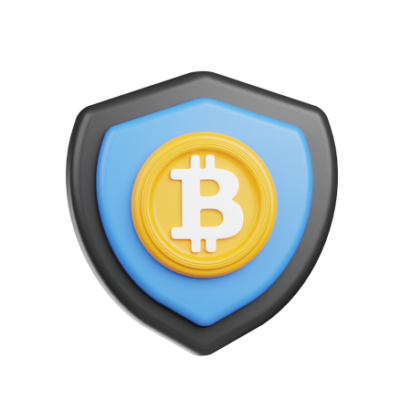 Bitcoin-Sicherheit  3D Icon