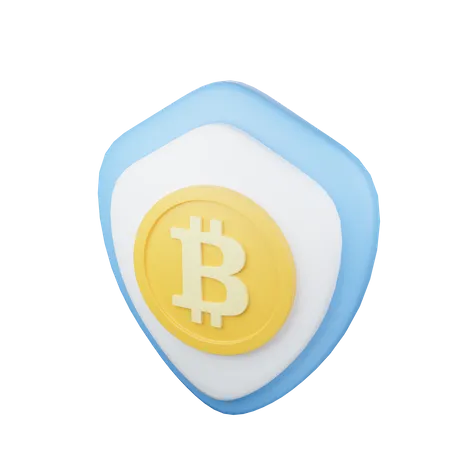 Bitcoin-Sicherheit  3D Icon