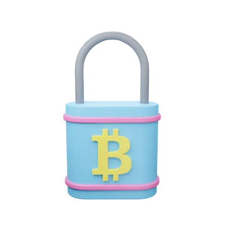 Bitcoin-Sicherheit  3D Icon