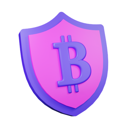Bitcoin-Sicherheit  3D Icon