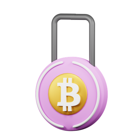 Bitcoin-Sicherheit  3D Icon