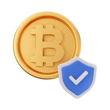 Bitcoin-Sicherheit prüfen  3D Icon