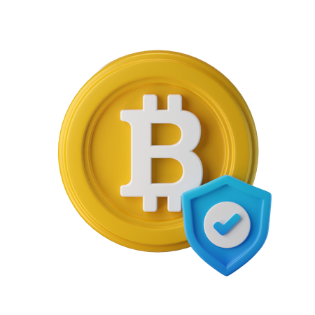 Bitcoin-Sicherheit prüfen  3D Icon