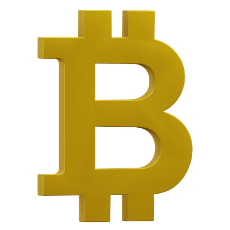 Bitcoin Sign Currency 3 D Icon Illustration With Transparent Background 3D Icon