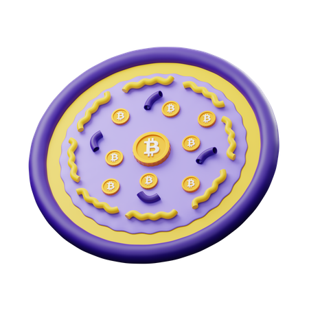 Bitcoin Sign  3D Illustration