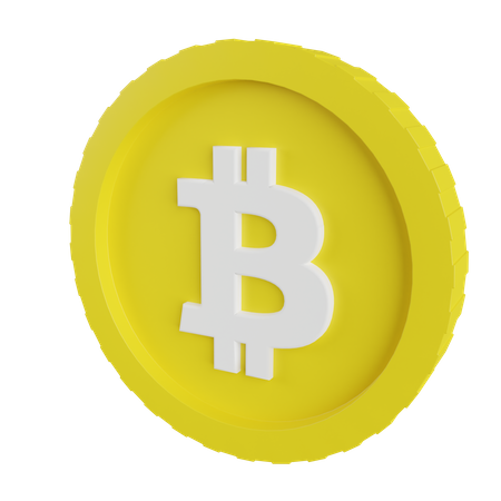 Bitcoin Sign 3D Illustration