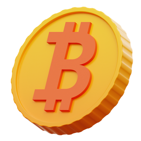 Bitcoin Sign 3D Illustration