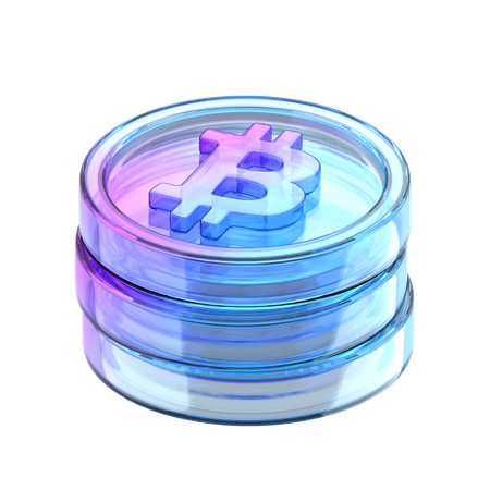 Bitcoin Stack  3D Icon
