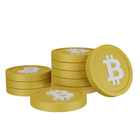 Bitcoin Stack  3D Icon