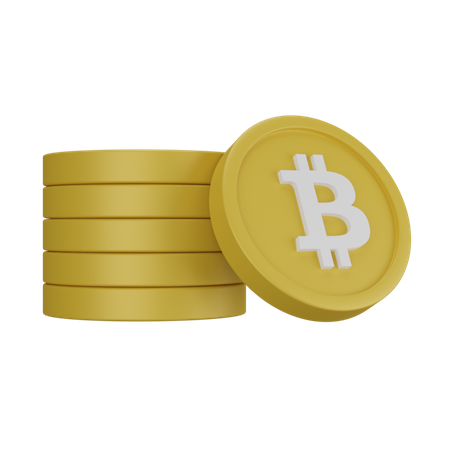 Bitcoin Stack  3D Icon