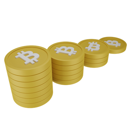 Bitcoin Stack  3D Icon