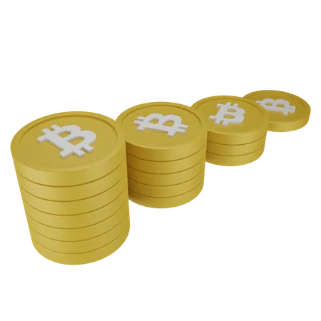 Bitcoin Stack  3D Icon