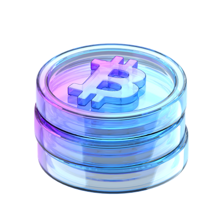 Bitcoin Stack  3D Icon