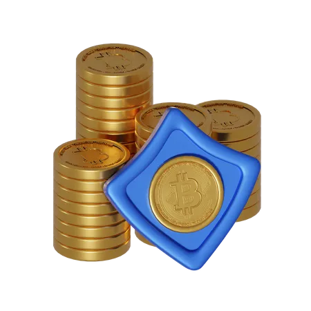 3 D Rendering Of Bitcoin Icon That Is Packaged Elegantly And Beautifully 3D Illustration