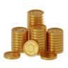 bitcoin stored 3d logo