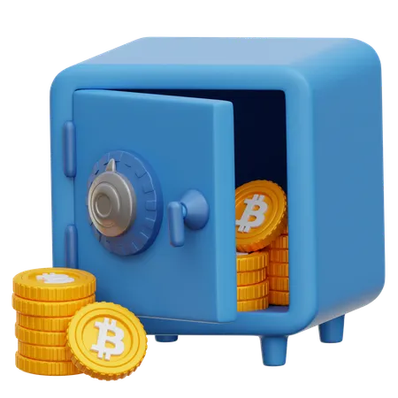 Bitcoin Stacking  3D Icon