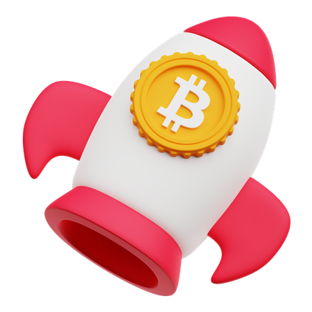 Bitcoin Startup  3D Icon