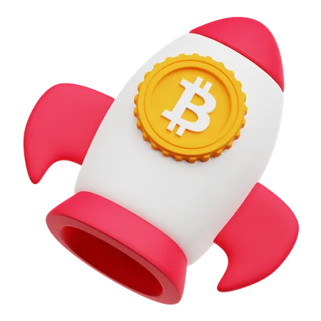 Bitcoin Startup  3D Icon