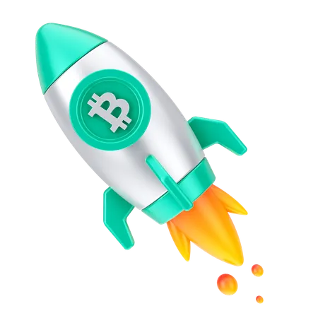 Bitcoin Startup  3D Icon