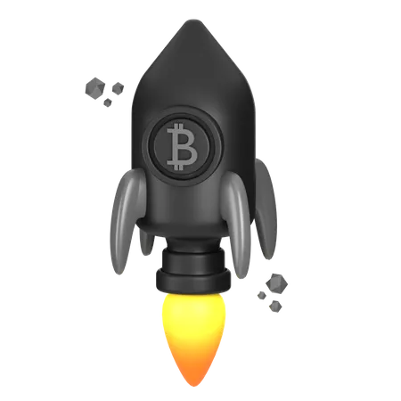 Bitcoin Startup  3D Icon