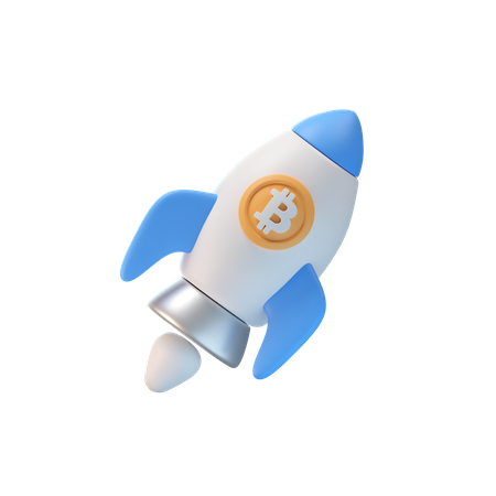 Bitcoin-Startup  3D Icon