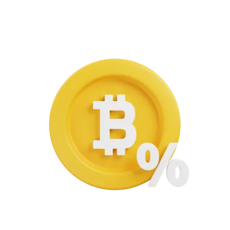 Bitcoin-Steuer  3D Illustration