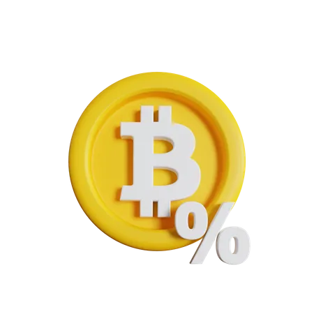 Bitcoin-Steuer  3D Icon