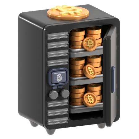 Bitcoin Storage  3D Icon