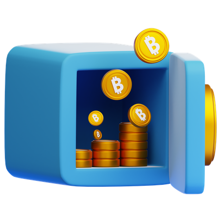 Bitcoin Storage  3D Icon