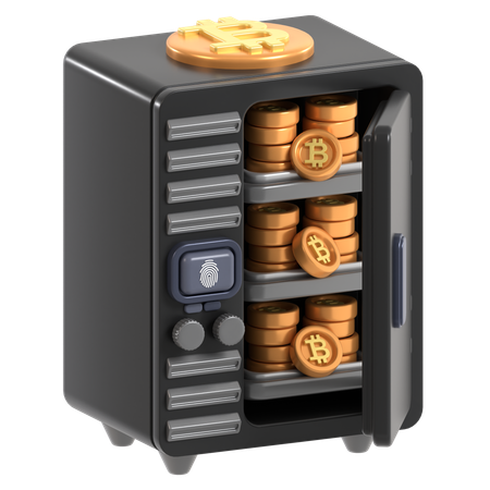 Bitcoin Storage  3D Icon