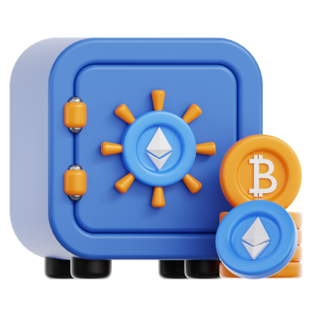 Bitcoin Storage  3D Icon