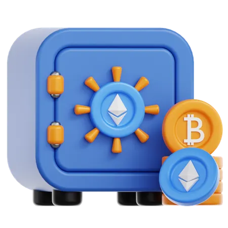 Bitcoin Storage  3D Icon
