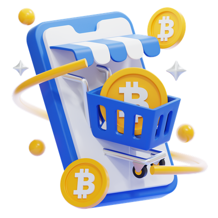 Bitcoin Store  3D Icon