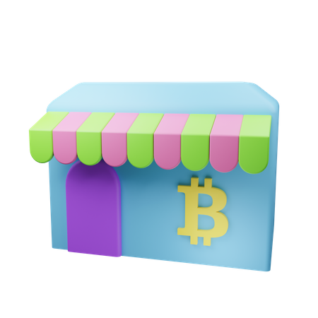 Bitcoin Store  3D Icon