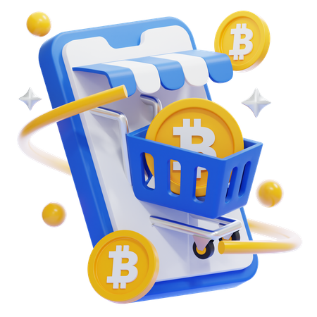Bitcoin Store  3D Icon